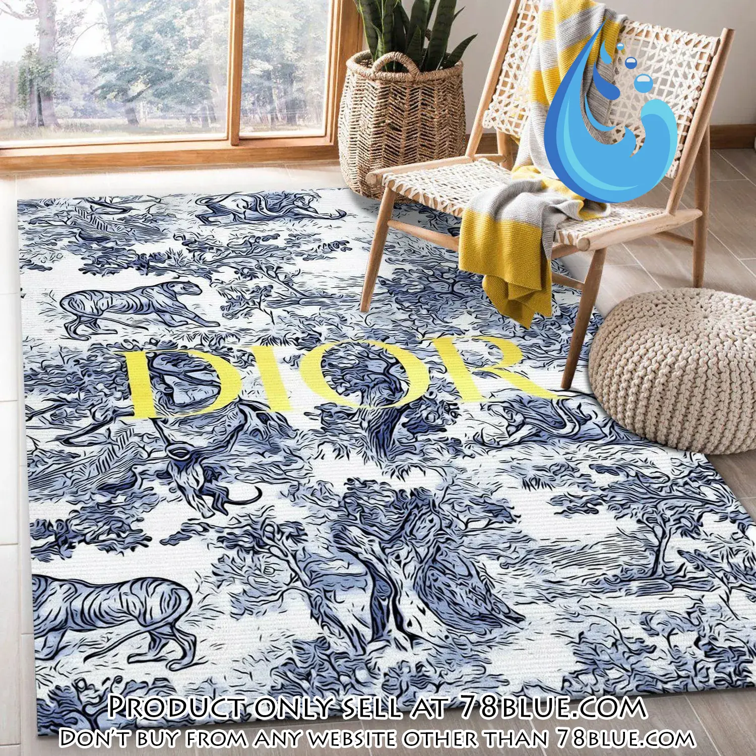 Dior rug fashion brand rug floor decor home decor 78b0638318